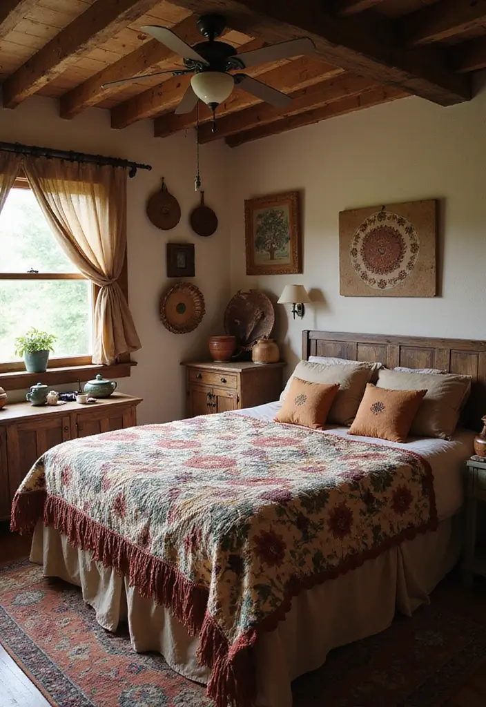 28 Rustic Brown Bedroom Ideas That Bring Natural Warmth - 11. Handcrafted Elements