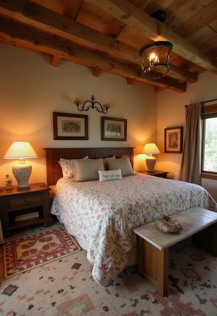 28 Rustic Brown Bedroom Ideas That Bring Natural Warmth - 12. Warm Stone Accents