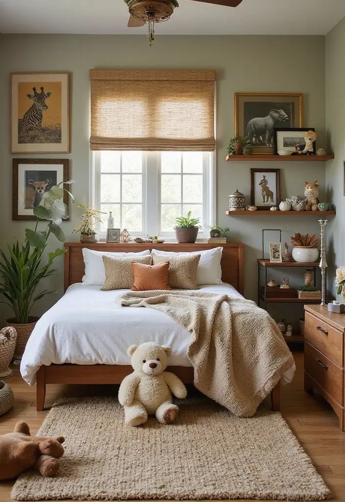 28 Small Kids Bedroom Ideas for Boys That Are Playful & Organized - 16. Safari Adventure: Animal Theme