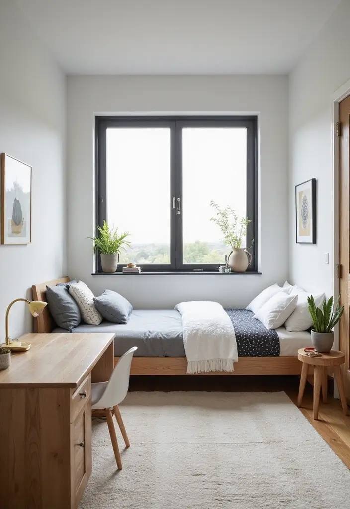 28 Small Kids Bedroom Ideas for Boys That Are Playful & Organized - 19. Minimalist Aesthetic: Less is More