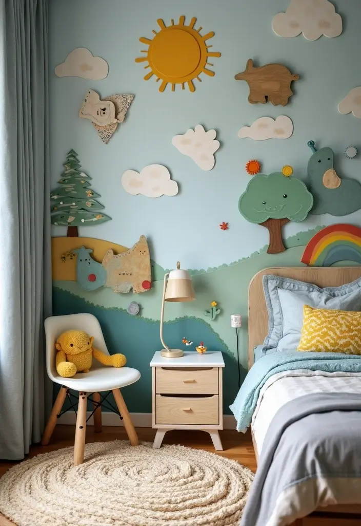 28 Small Kids Bedroom Ideas for Boys That Are Playful & Organized - 21. Interactive Play Walls