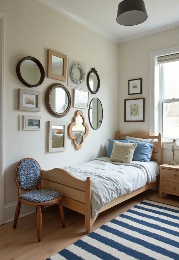 28 Small Kids Bedroom Ideas for Boys That Are Playful & Organized - 23. The Magic of Mirrors