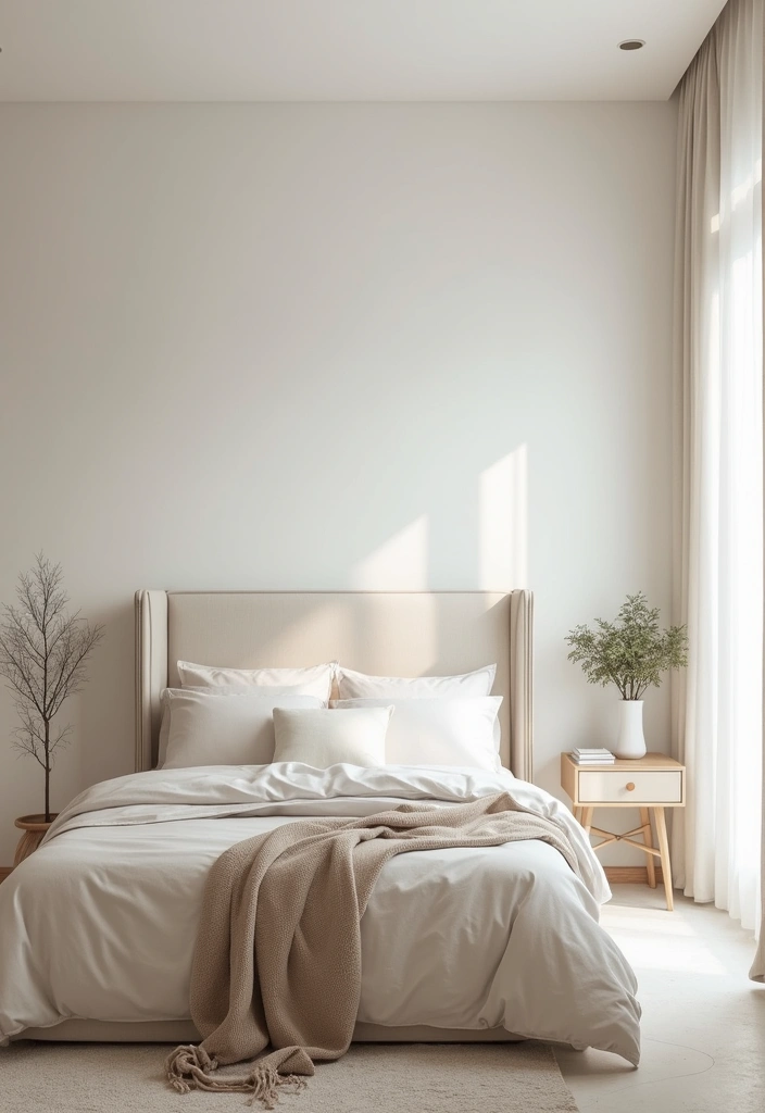 29 Earth Tone Bedroom Ideas That Feel Warm, Calm & Natural - 10. Minimalist Approach
