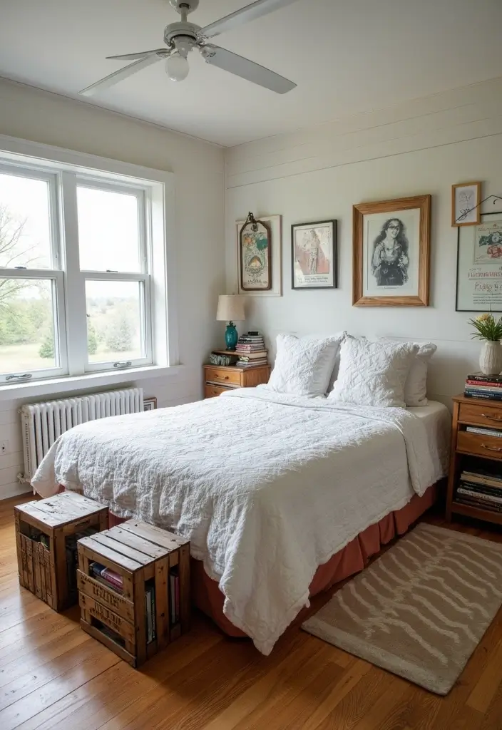 29 Mobile Home Bedroom Ideas That Feel Cozy and Clever - 12. Unique Nightstands