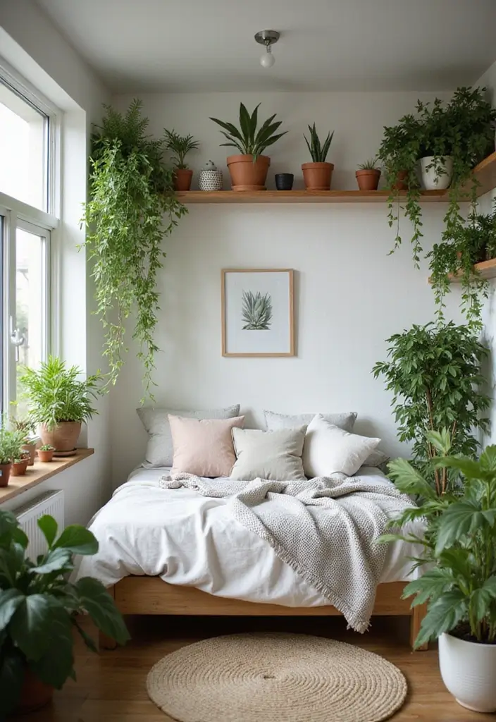 29 Mobile Home Bedroom Ideas That Feel Cozy and Clever - 13. Incorporate Nature