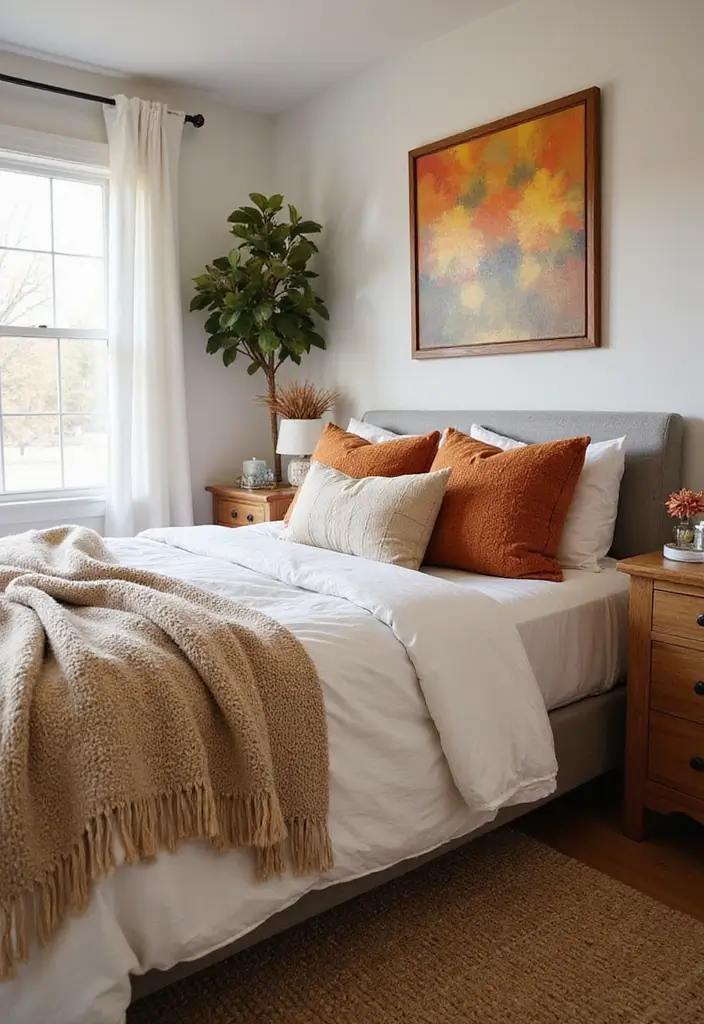 29 Mobile Home Bedroom Ideas That Feel Cozy and Clever - 20. Seasonal Decor Swaps