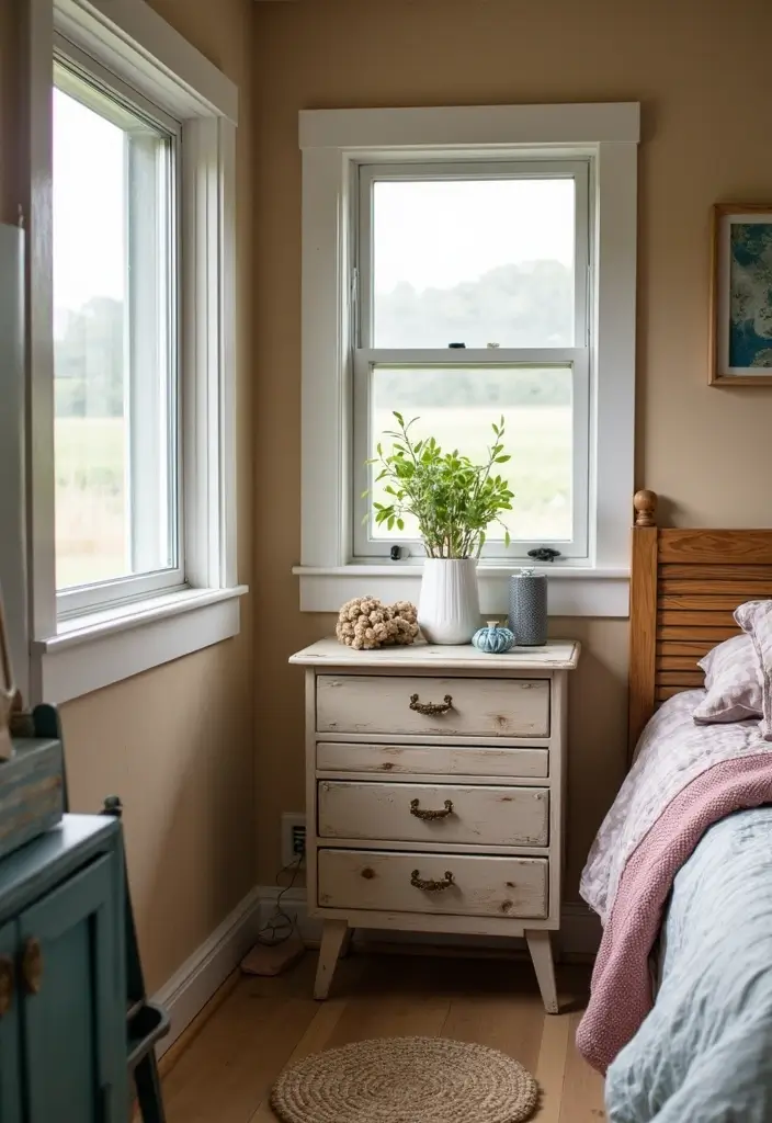 29 Mobile Home Bedroom Ideas That Feel Cozy and Clever - 27. Upcycled Decor