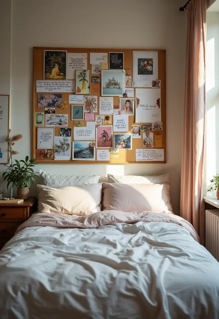 29 Romantic Bedroom Ideas for Him Birthday That Feel Personal & Cozy - 10. Mood Board of Dreams