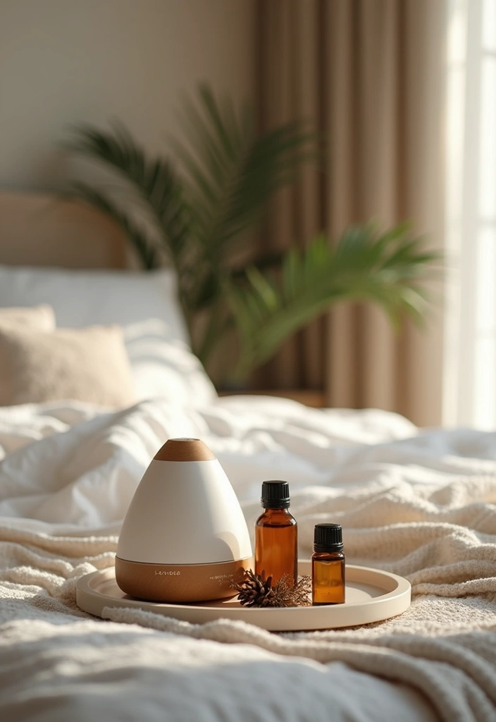 29 Romantic Bedroom Ideas for Him Birthday That Feel Personal & Cozy - 12. Aromatherapy for Relaxation