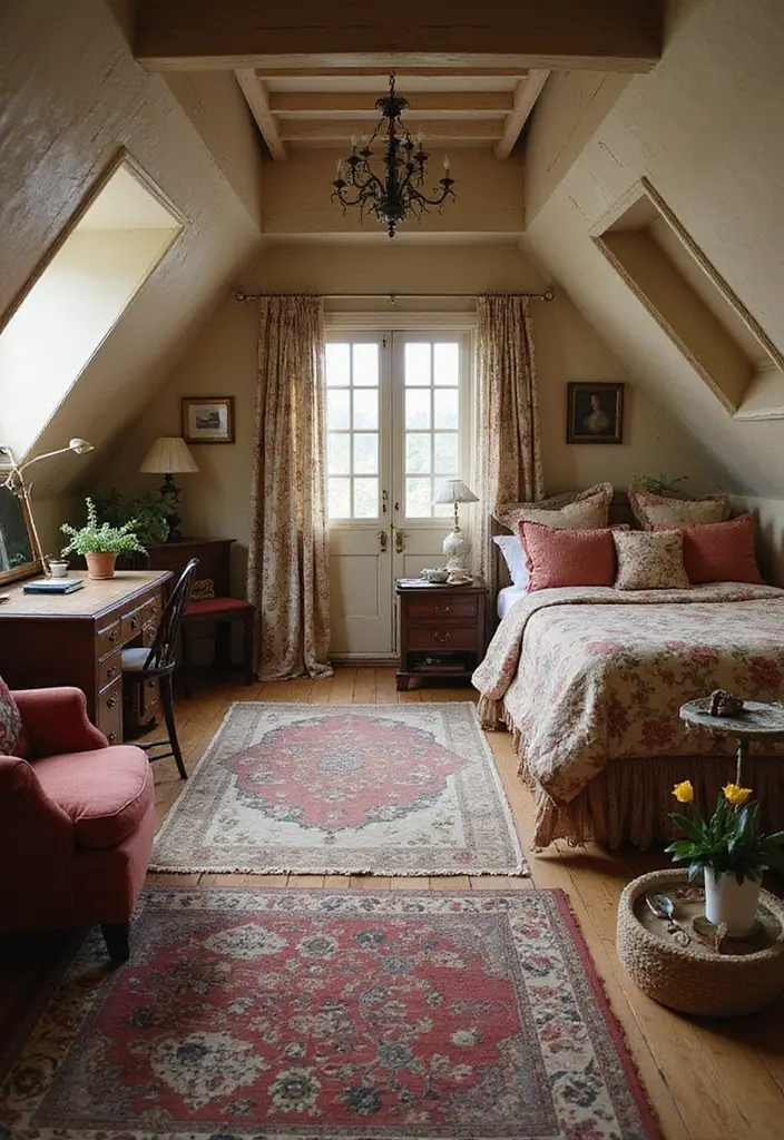 30 Attic Bedroom Ideas for Kids That Feel Magical and Fun - 11. Vintage Charm