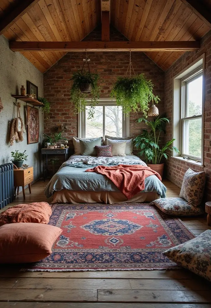 30 Attic Bedroom Ideas for Kids That Feel Magical and Fun - 18. Bohemian Bliss