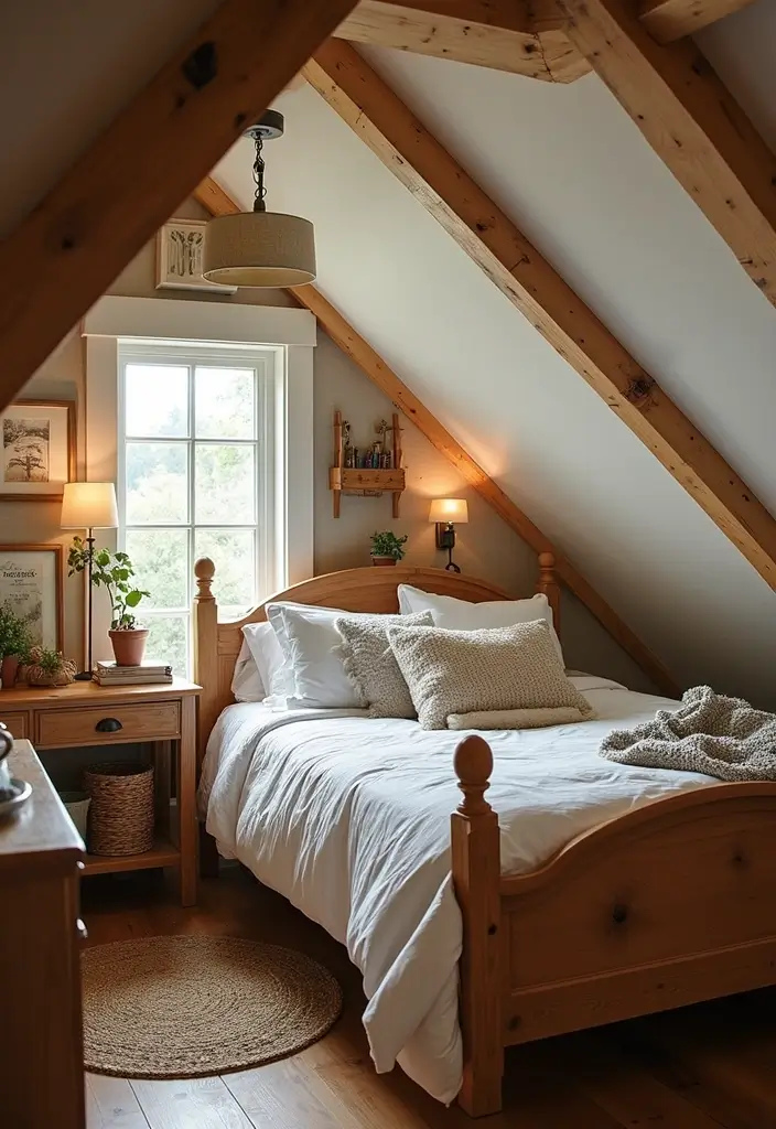 30 Attic Bedroom Ideas for Kids That Feel Magical and Fun - 26. Cozy Farmhouse