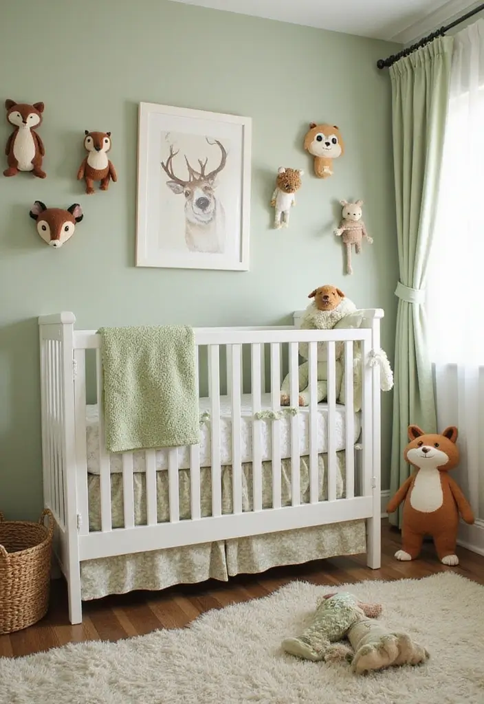 30 Baby Boys Bedroom Ideas That Are Cute Calm & Cozy - 14. Whimsical Woodland