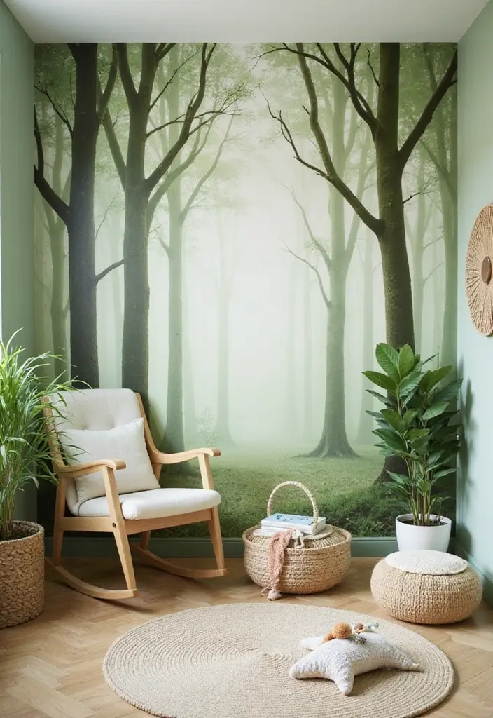 30 Baby Boys Bedroom Ideas That Are Cute Calm & Cozy - 2. Nature-Inspired Retreat