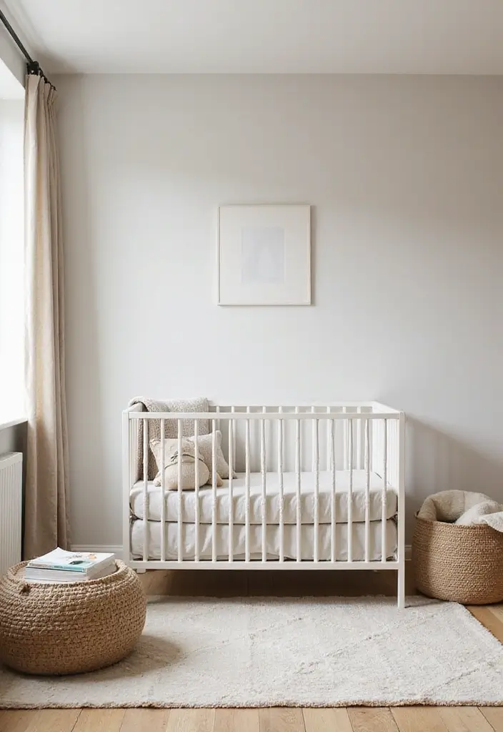 30 Baby Boys Bedroom Ideas That Are Cute Calm & Cozy - 25. Timeless Neutrals