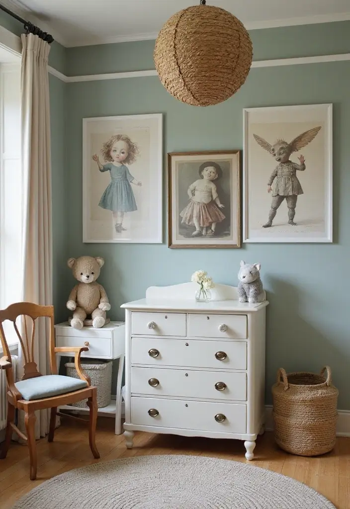 30 Baby Boys Bedroom Ideas That Are Cute Calm & Cozy - 8. Vintage Charm
