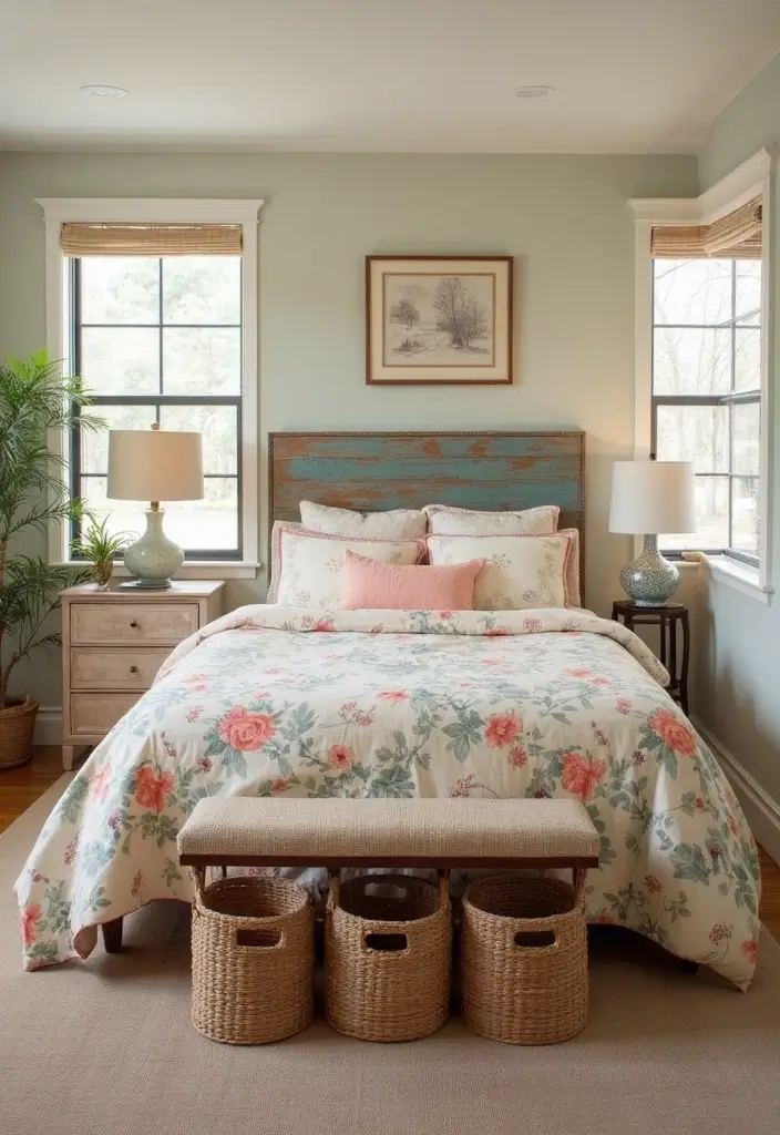 30 Basement Bedroom Ideas on a Budget That Look Expensive - 1. Cozy Cottage Charm