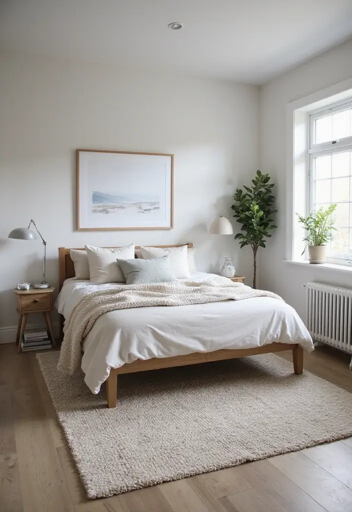 30 Basement Bedroom Ideas on a Budget That Look Expensive - 10. Scandinavian Serenity