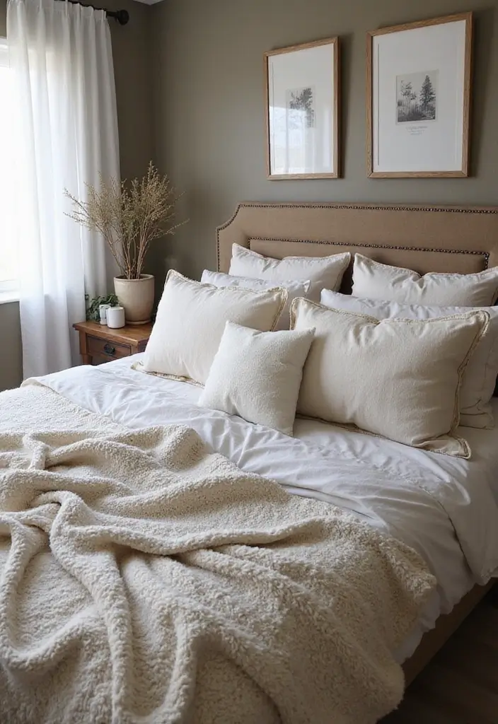 30 Basement Bedroom Ideas on a Budget That Look Expensive - 14. Layered Textures