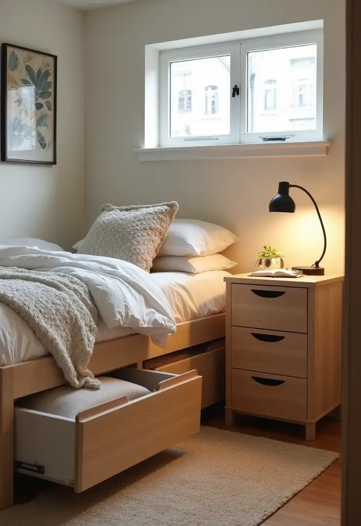 30 Basement Bedroom Ideas on a Budget That Look Expensive - 16. Functional Furniture