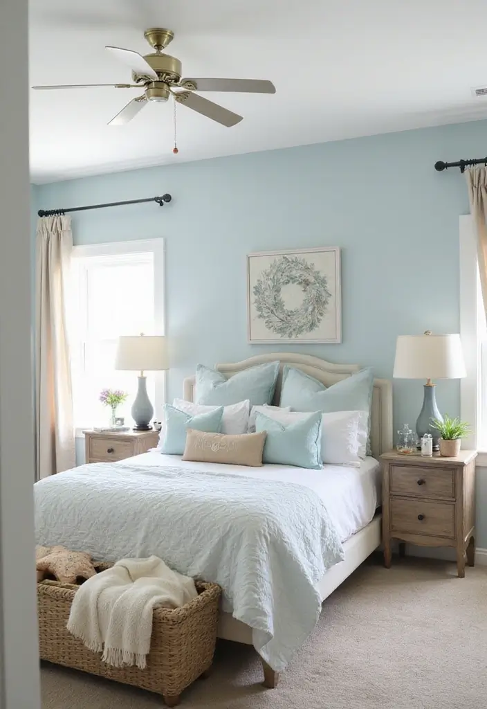 30 Basement Bedroom Ideas on a Budget That Look Expensive - 22. Beachy Retreat