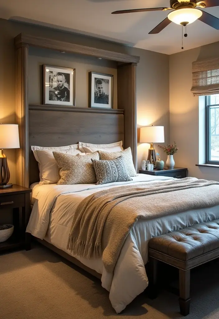 30 Basement Bedroom Ideas on a Budget That Look Expensive - 24. Personalized Bedding