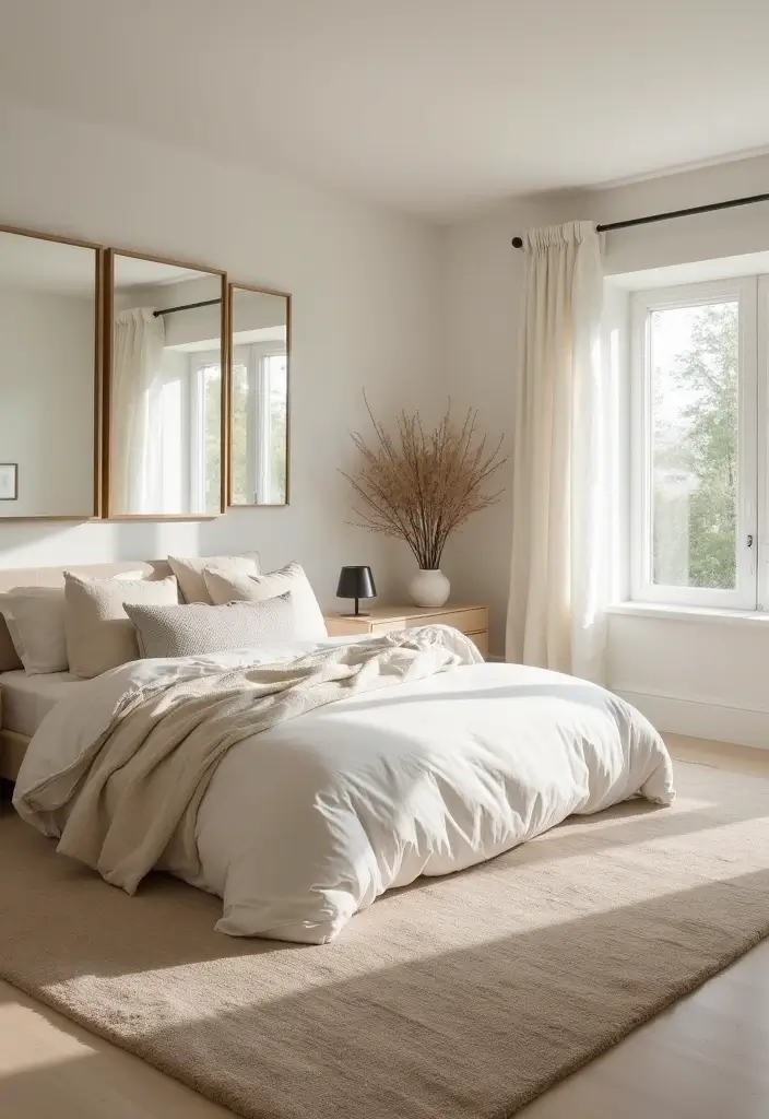 30 Basement Bedroom Ideas on a Budget That Look Expensive - 4. Bright and Airy Oasis