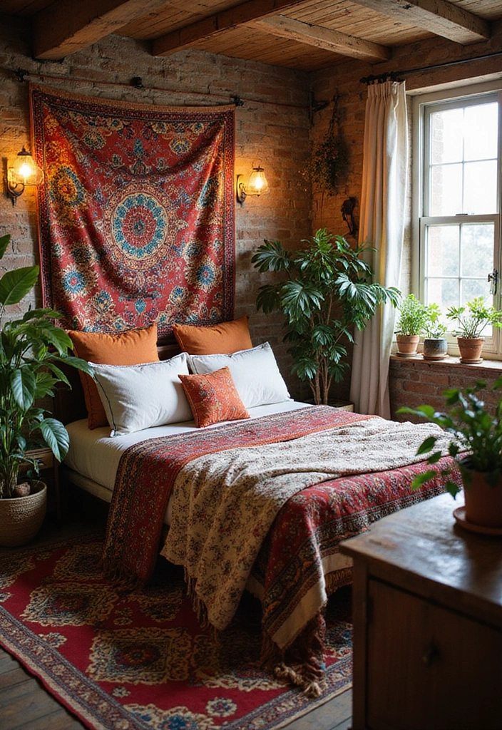 30 Basement Bedroom Ideas on a Budget That Look Expensive - 5. Bohemian Escape