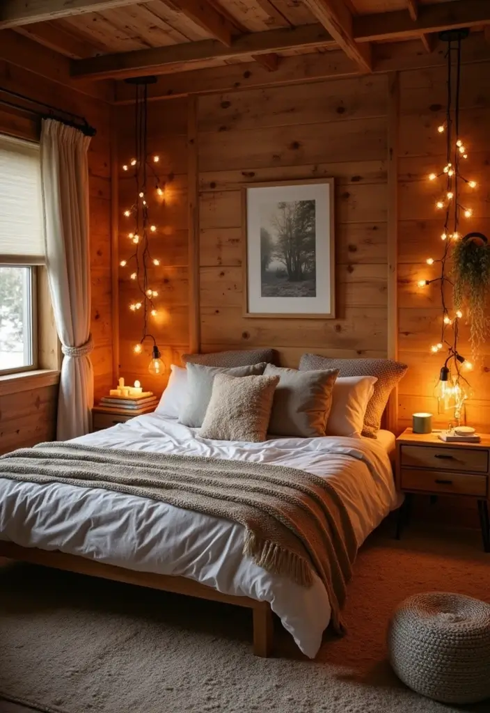 30 Basement Bedroom Ideas on a Budget That Look Expensive - 7. Rustic Reflections