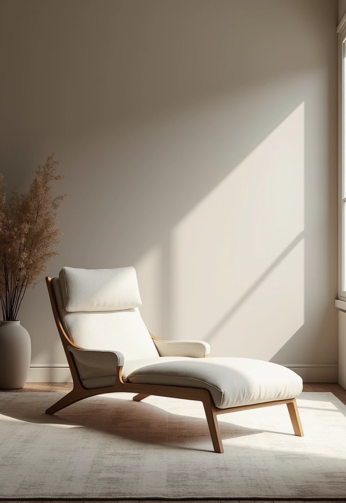 30 Bedroom Chair Ideas for a Luxe & Relaxing Master Suite - 12. Minimalist Lounge Chair