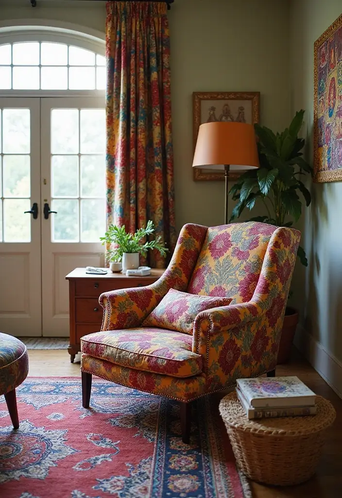 30 Bedroom Chair Ideas for a Luxe & Relaxing Master Suite - 17. Bohemian-Style Chair
