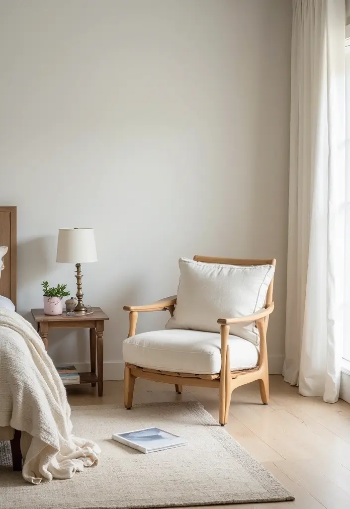 30 Bedroom Chair Ideas for a Luxe & Relaxing Master Suite - 7. Scandinavian Style Chair