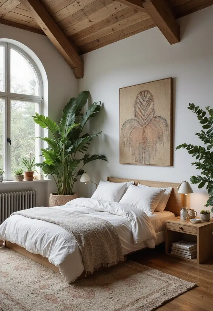 30 Bedroom Design Ideas for Women That Blend Chic and Comfort - 16. Nature-Inspired Decor