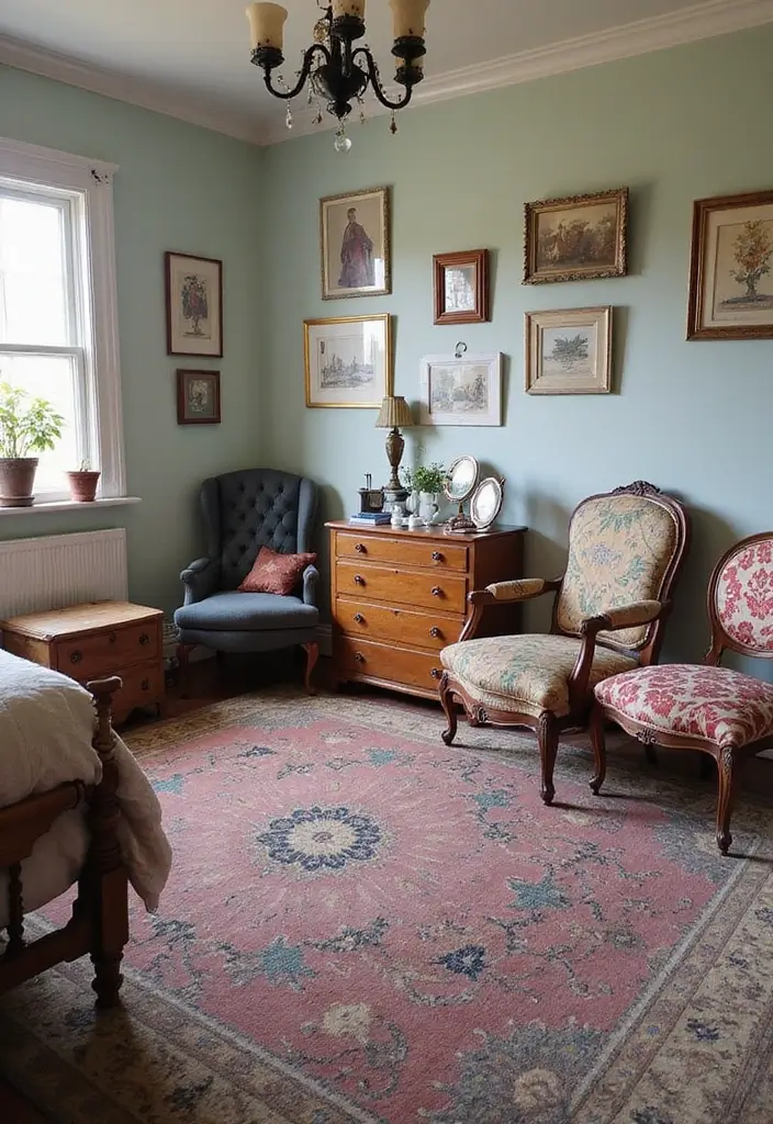 30 Bedroom Design Ideas for Women That Blend Chic and Comfort - 26. Mismatched Furniture for Eclectic Charm