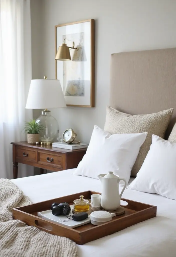 30 Bedroom Design Ideas for Women That Blend Chic and Comfort - 27. Stylish Bedside Accessories