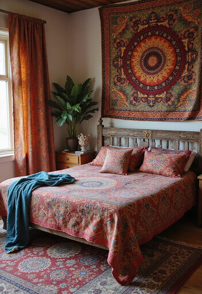 30 Bedroom Design Ideas for Women That Blend Chic and Comfort - 9. Bohemian Bliss with Global Influences