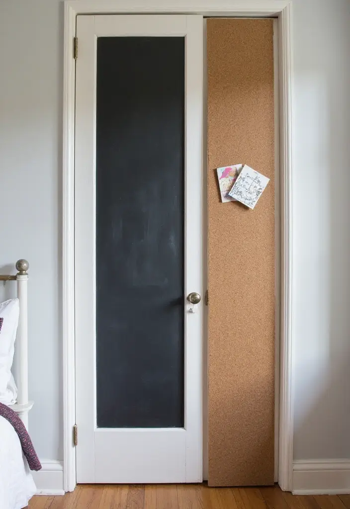 30 Bedroom Door Painting Ideas Creative & Unique - 26. Interactive Doors