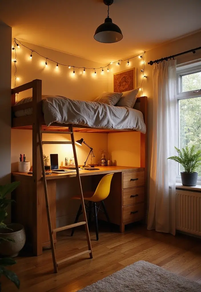 30 Bedroom Ideas for Small Spaces That Maximize Function & Style - 1. Lofted Beds for Extra Floor Space
