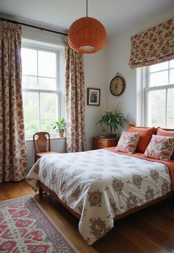 30 Bedroom Ideas for Small Spaces That Maximize Function & Style - 27. Use of Bold Patterns