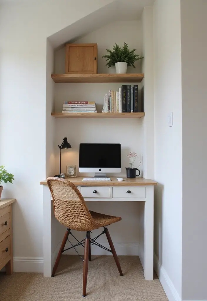 30 Bedroom Set Up Ideas That Make Small Rooms Feel Big - 14. Desk Nooks in Alcoves
