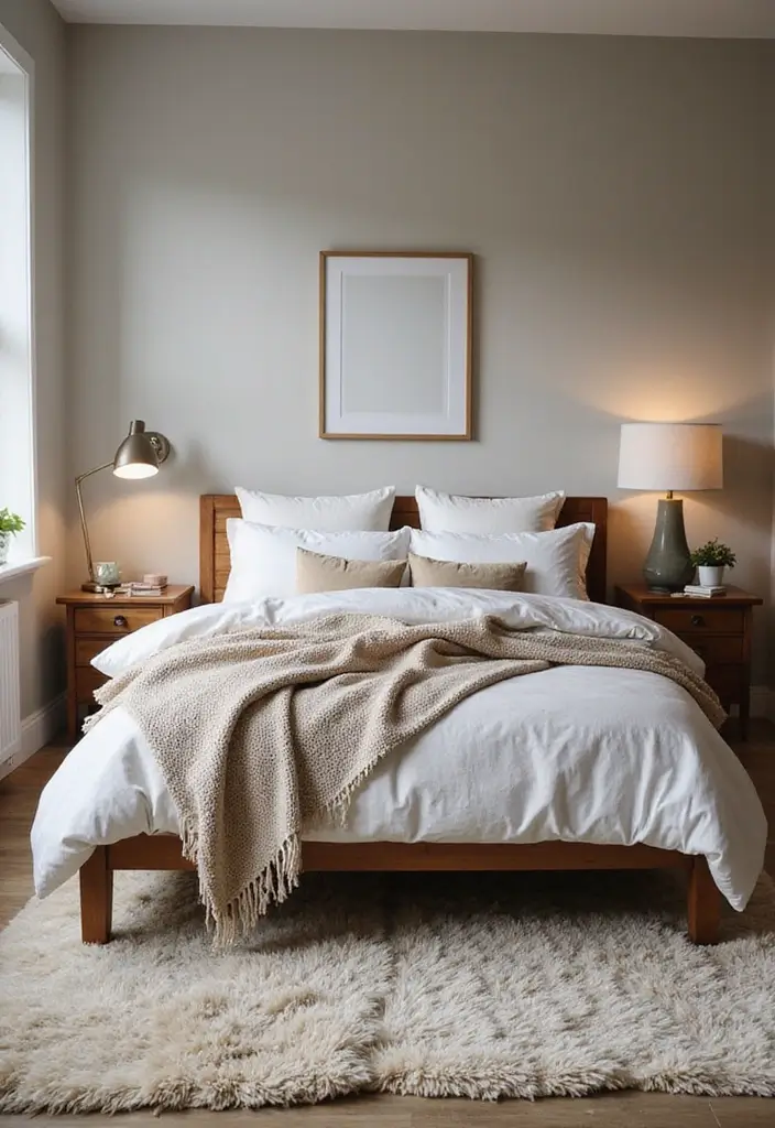 30 Bedroom Set Up Ideas That Make Small Rooms Feel Big - 7. Layered Textures for Depth