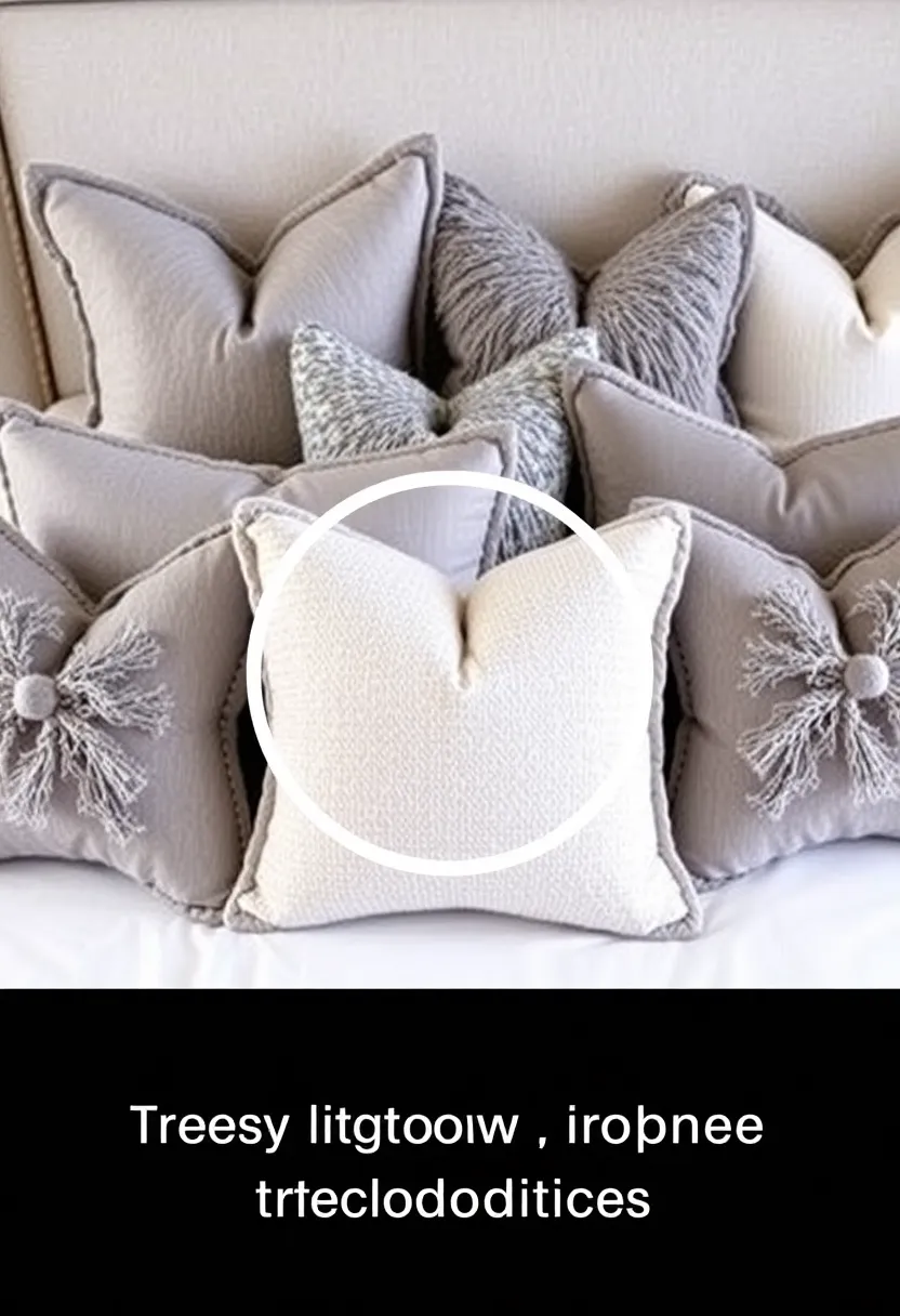 30 Grey Bedroom Furniture Ideas That Are Elegant & Timeless - 11. Grey Decorative Pillows