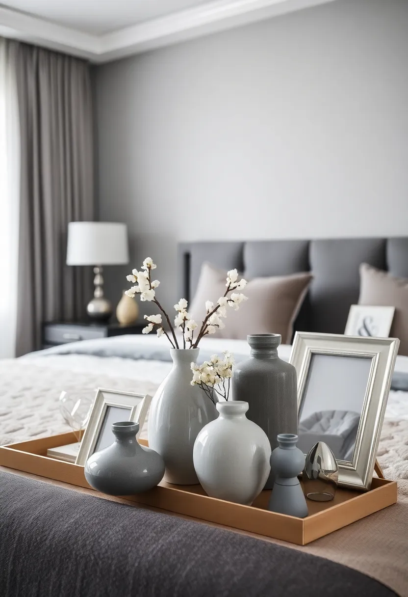30 Grey Bedroom Furniture Ideas That Are Elegant & Timeless - 30. Grey Color Accents