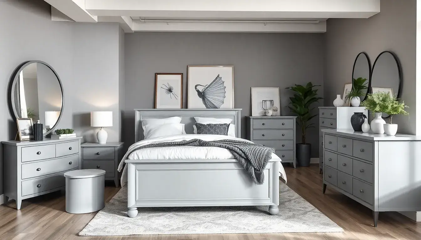 30 Grey Bedroom Furniture Ideas That Are Elegant & Timeless
