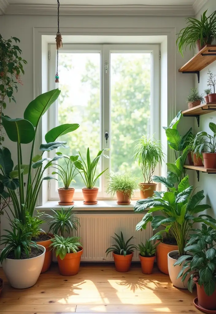 30 Jungle Bedroom Ideas for Adults That Bring Nature Indoors - 1. Lush Indoor Plants for a Fresh Vibe