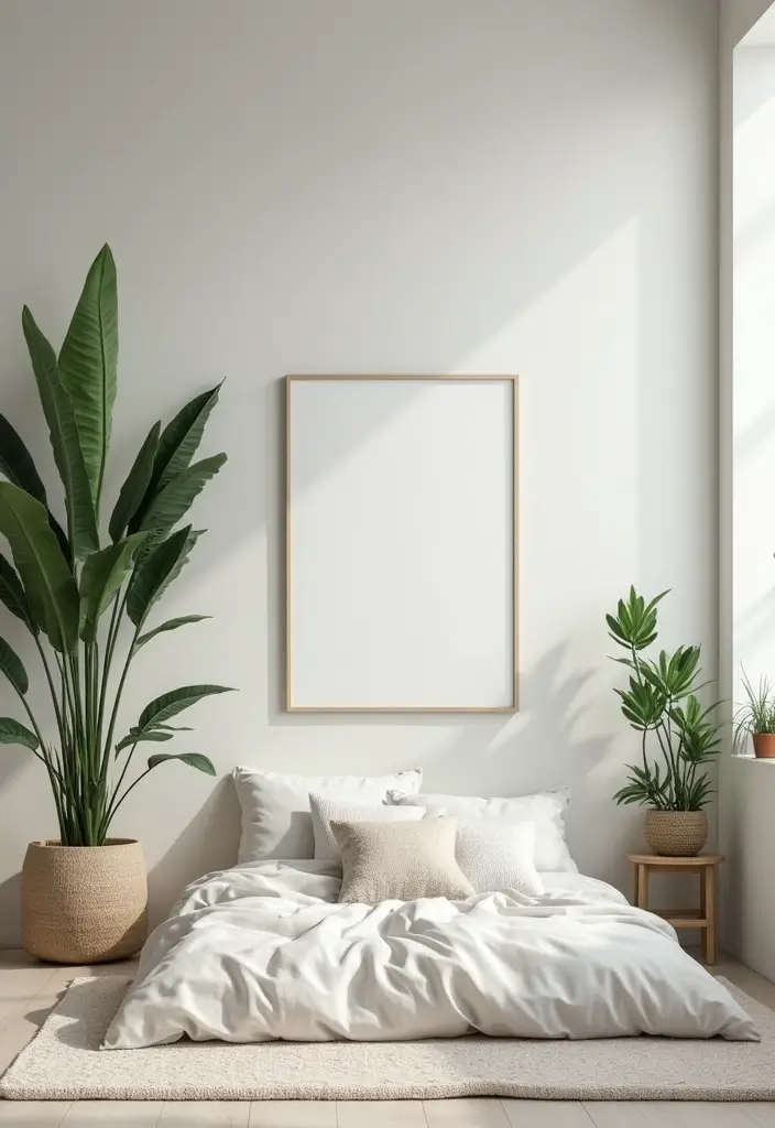 30 Jungle Bedroom Ideas for Adults That Bring Nature Indoors - 24. Minimalist Jungle Aesthetic