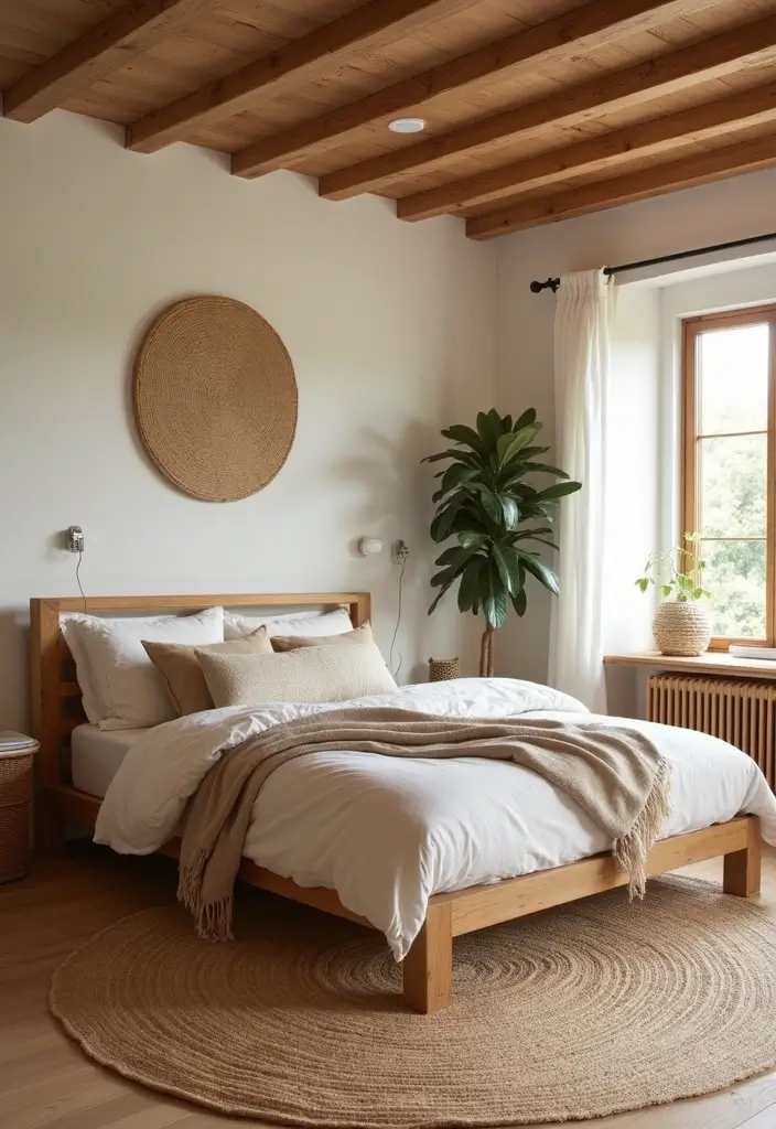30 Jungle Bedroom Ideas for Adults That Bring Nature Indoors - 3. Earthy Textures and Materials