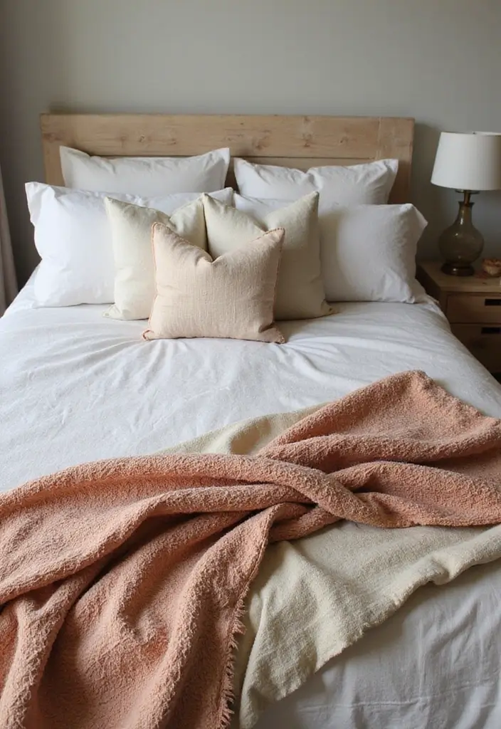 30 Jungle Bedroom Ideas for Adults That Bring Nature Indoors - 5. Layered Bedding for Comfort