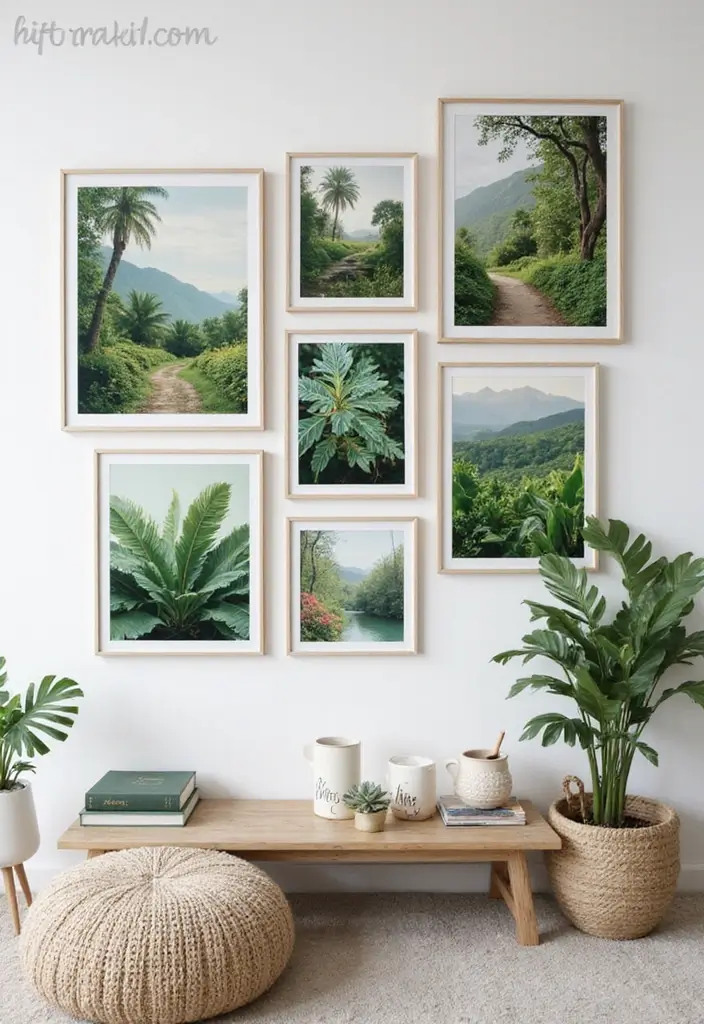 30 Jungle Bedroom Ideas for Adults That Bring Nature Indoors - 7. Nature-Inspired Artwork