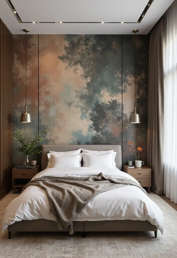 30 Luxury Bedroom Design Ideas That Exude Elegance & Class - 13. Statement Walls